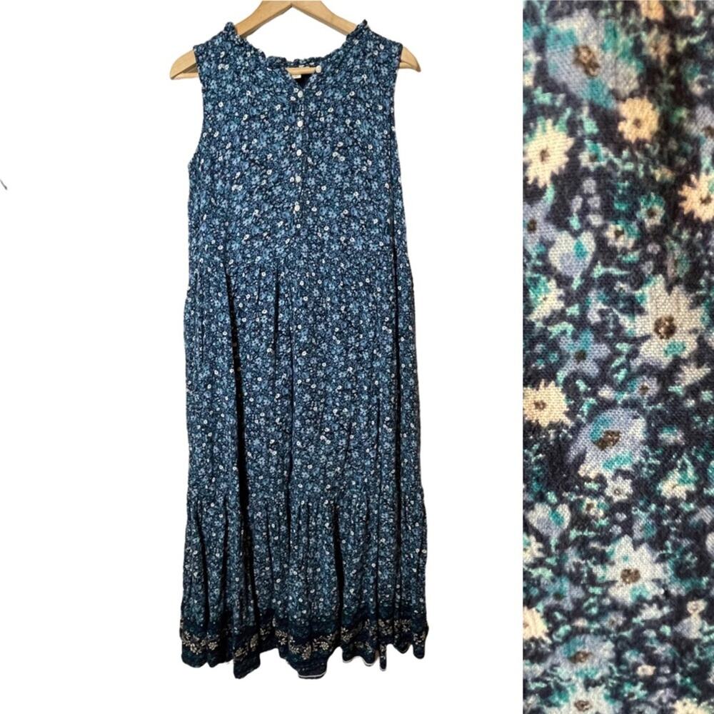 Style & Co Sleeveless Floral Dress Small Long